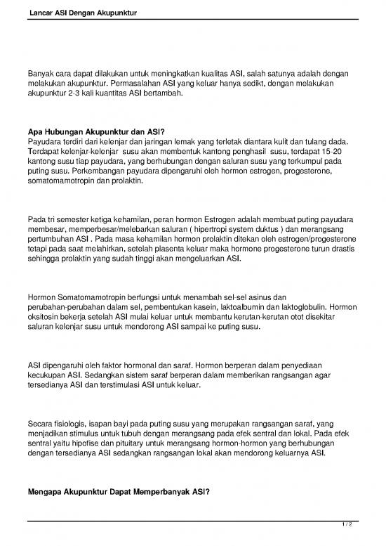 picture_Kehamilan Pdf 8819 | Lancar Asi Dengan Akupunktur | Akupunktur